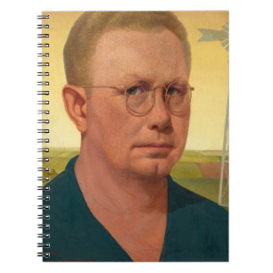Carnet Autoportrait par Grant Wood