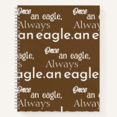 Carnet Autrefois aigle, toujours aigle. Devis motivationn (Devant)