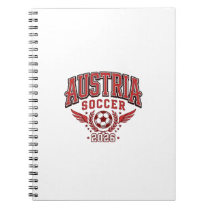 Carnet Autriche Football 2026 Football Gras Pays Typograp