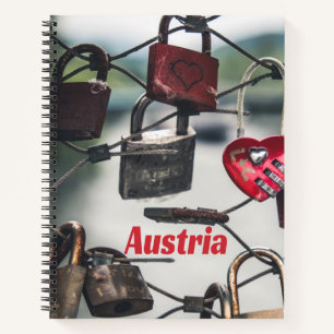 Carnet Autriche Love Locks Pont Salzbourg