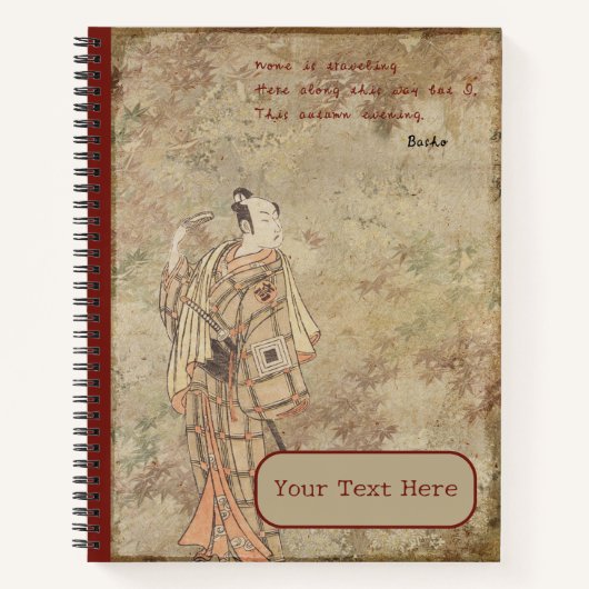 Carnet Autum de Lonely Road Haiku (Devant)