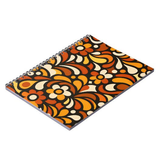 Carnet Autumn Bloom Pattern (Côté gauche)