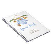 Carnet Autumn Fall Clothe Line Boy Baby Shower Guest Book (Côté Droit)