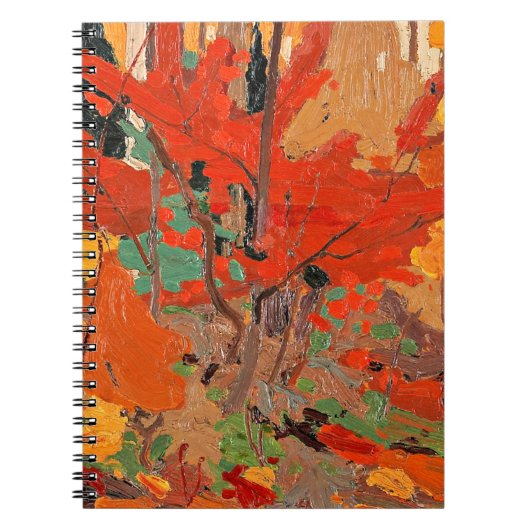 Carnet Autumn-Fall, fine art by Tom Thomson, (Devant)