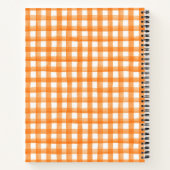 Carnet Autumn Fall Recipes Orange Gingham (Dos)