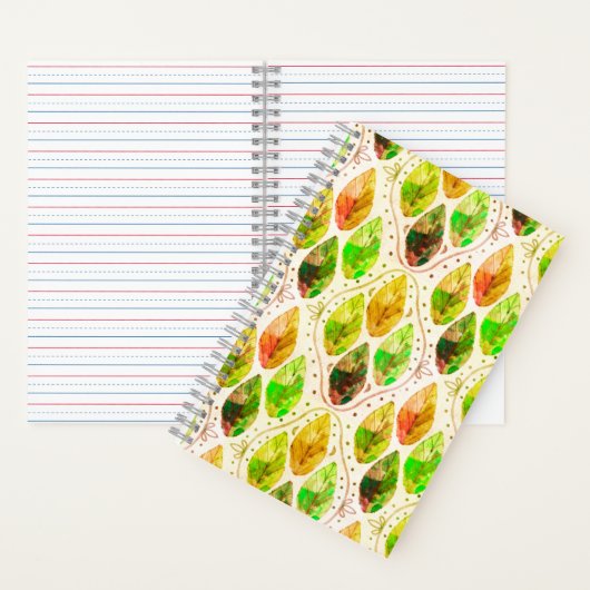 Carnet Autumn Leaf Spiral Notebook (À l'intérieur)