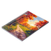 Carnet Autumn Path | Red Foliage Nature Landscape (Côté gauche)