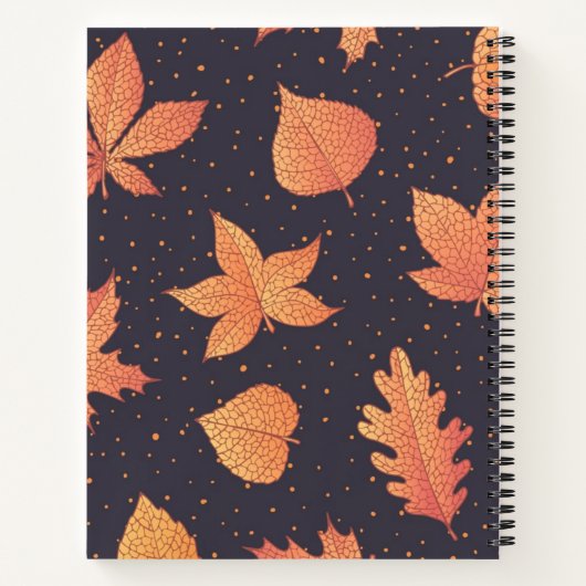 Carnet Autumn pattern (Dos)