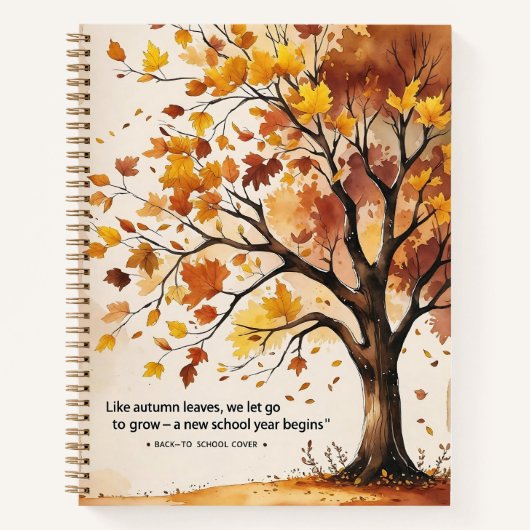 Carnet Autumn Roots, Fresh Starts – Back to School (Devant)