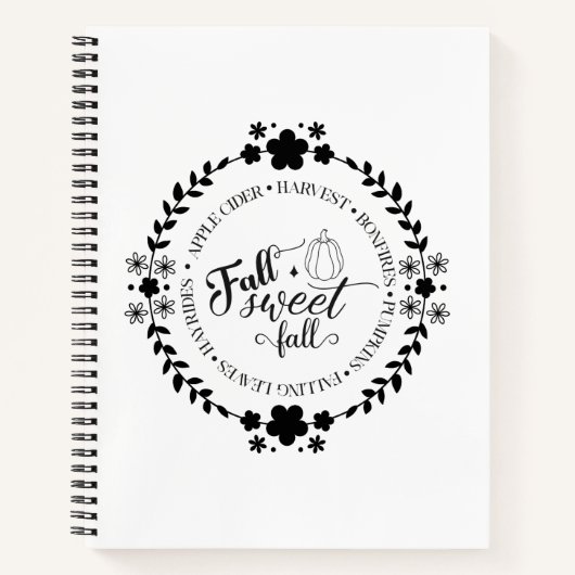 Carnet Autumn Vibes Spiral Notebook & Sketchbook (Devant)