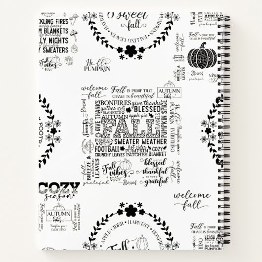 Carnet Autumn Vibes Spiral Notebook & Sketchbook (Dos)