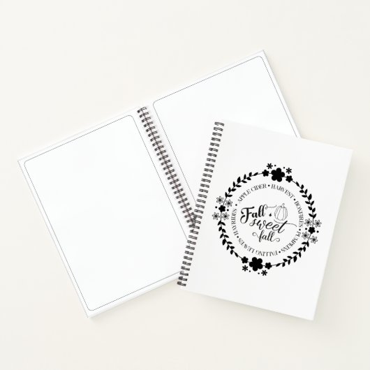 Carnet Autumn Vibes Spiral Notebook & Sketchbook (Intérieur)