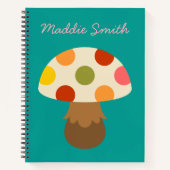 Carnet aux champignons colorés (Devant)