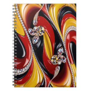 Carnet aux couleurs belges Design abstrait