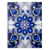 Carnet aux couleurs Bleu Blanc Conception abstrait (Devant)