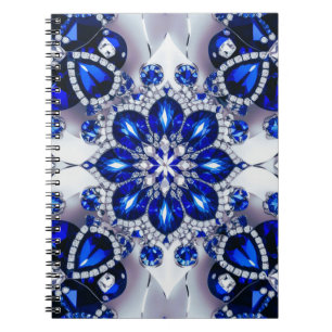 Carnet aux couleurs Bleu Blanc Conception abstrait