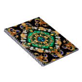 Carnet aux couleurs brésiliennes Conception abstra (Côté Droit)