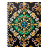 Carnet aux couleurs brésiliennes Conception abstra (Devant)