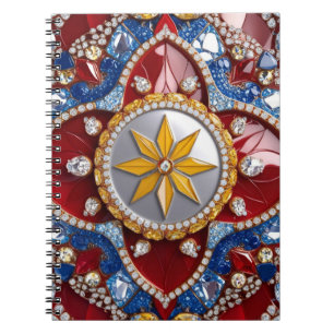 Carnet aux couleurs colombiennes Design abstrait