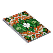 Carnet aux couleurs irlandaises Design abstrait (Côté Droit)