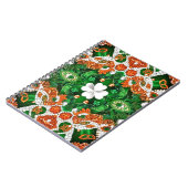 Carnet aux couleurs irlandaises Design abstrait (Côté gauche)