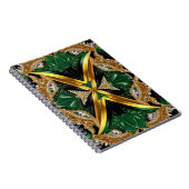 Carnet aux couleurs jamaïcaines Design abstrait (Côté Droit)