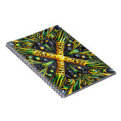 Carnet aux couleurs jamaïcaines Design abstrait (Côté Droit)