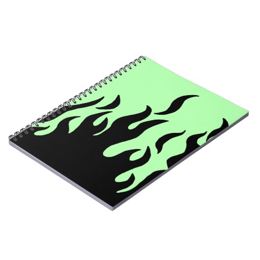 carnet aux flammes vertes (Côté gauche)