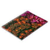 Carnet aux fleurs colorées (Côté gauche)