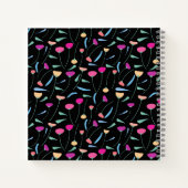 Carnet aux fleurs colorées (Dos)