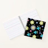 Carnet aux fleurs colorées (Intérieur)