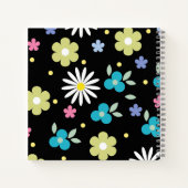 Carnet aux fleurs colorées (Dos)
