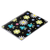 Carnet aux fleurs colorées (Côté gauche)