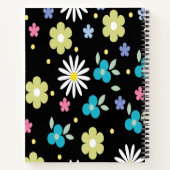 Carnet aux fleurs colorées (Dos)