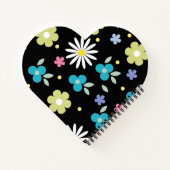 Carnet aux fleurs colorées (Dos)
