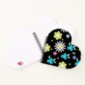 Carnet aux fleurs colorées (Intérieur)