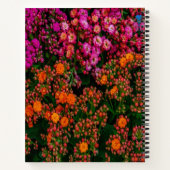 Carnet aux fleurs colorées (Dos)