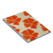 Carnet aux fleurs orange (Côté Droit)