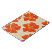 Carnet aux fleurs orange (Côté gauche)