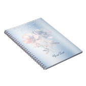Carnet aux fleurs rose bleue (Côté Droit)