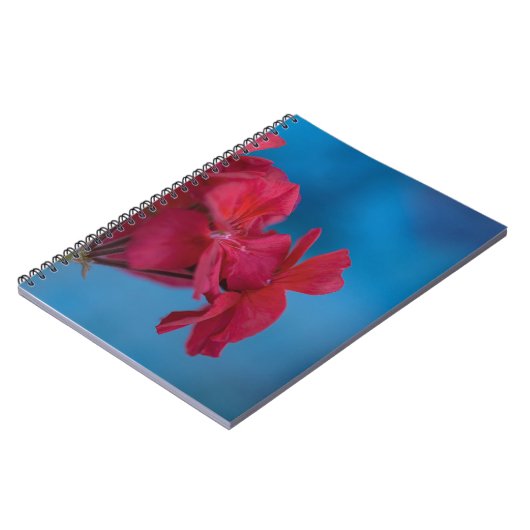 Carnet aux fleurs rouges (Côté gauche)