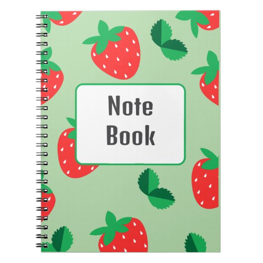 Carnet aux fraises (Devant)