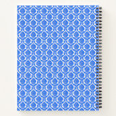 Carnet aux motifs fleuris bleus (Dos)