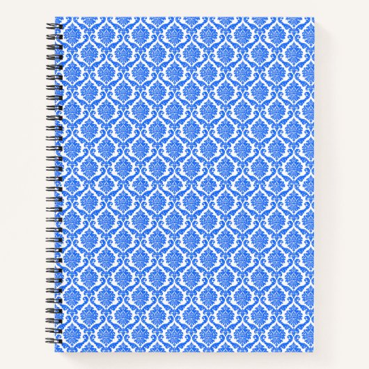 Carnet aux motifs fleuris bleus (Devant)
