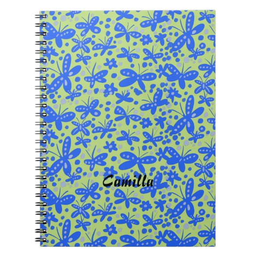 Carnet aux papillons bleus (Devant)