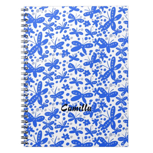 Carnet aux papillons bleus (Devant)