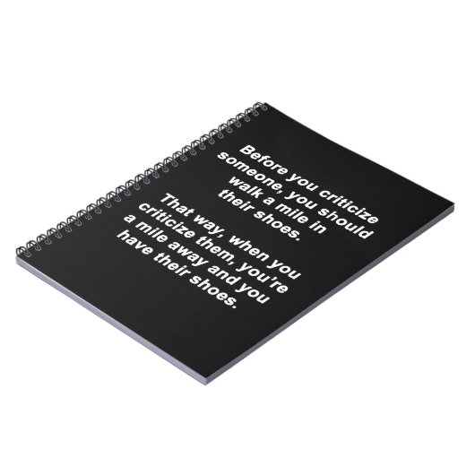 Carnet Avant de critiquer (Côté gauche)