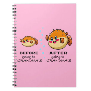 Carnet Avant et après aller à grand-mère Funny Nana