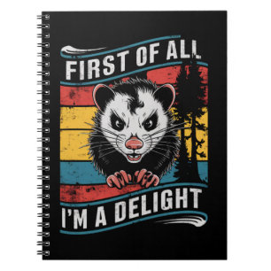 Carnet Avant tout, je suis un opossum possum drôle et cha