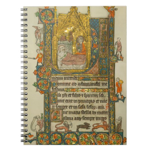 Carnet Ave Maris Stella Manuscrit médiéval de Noël (Devant)